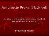 Antoinette Brown Blackwell Powerpoint